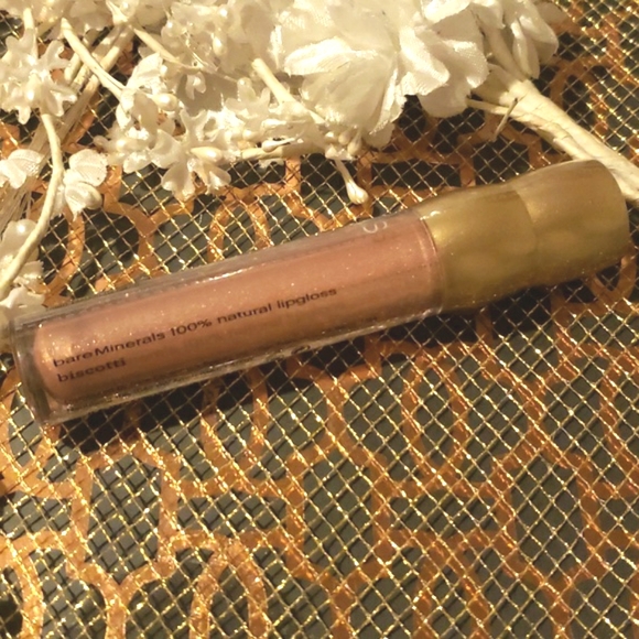 🌟🧚‍♀️BISCOTTI BareMinerals RARE 100% Natural Lip Gloss NWT/SEALED - Picture 4 of 4